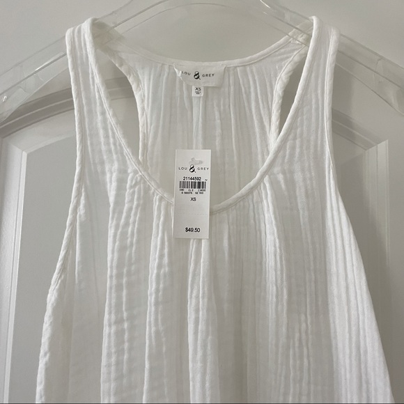 NWT Lou & Grey Gauzy Racerback Tank Top XS - Picture 4 of 7